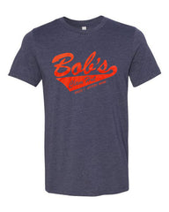 Bob's T Shirt - Navy Heather with Red